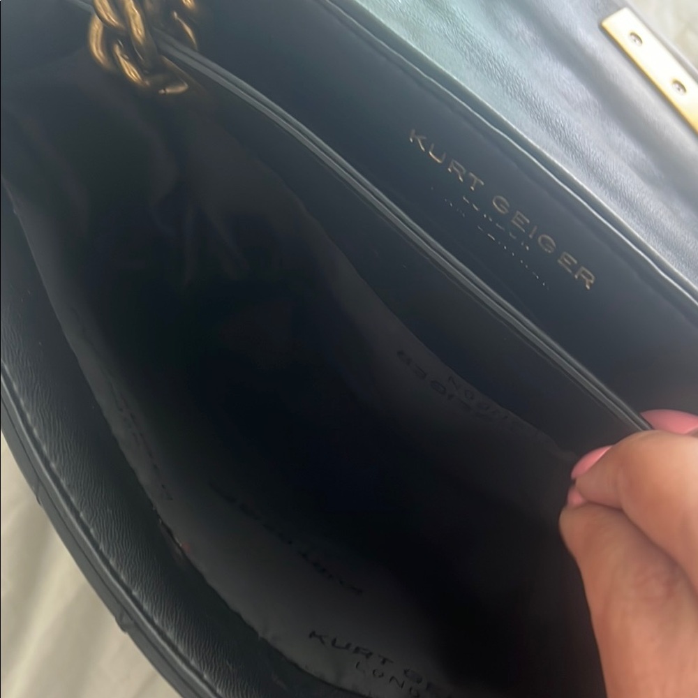 Kurt Geiger Black Quilted Women's Bag - Picture 2 of 6